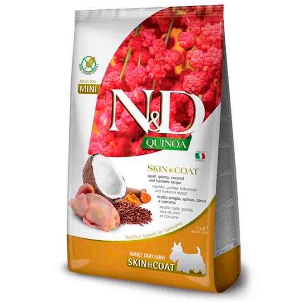 ND Quinoa Skin&Coat Bıldırcınlı Küçük Irk Yetişkin Köpek Maması 2,5 kg 8010276040084 Amazon Pet Center