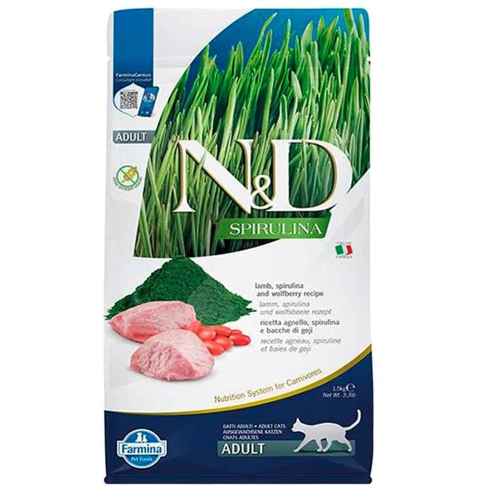ND Spirulina Kuzu Etli Kedi Maması 1,5 Kg 8010276041142 Amazon Pet Center