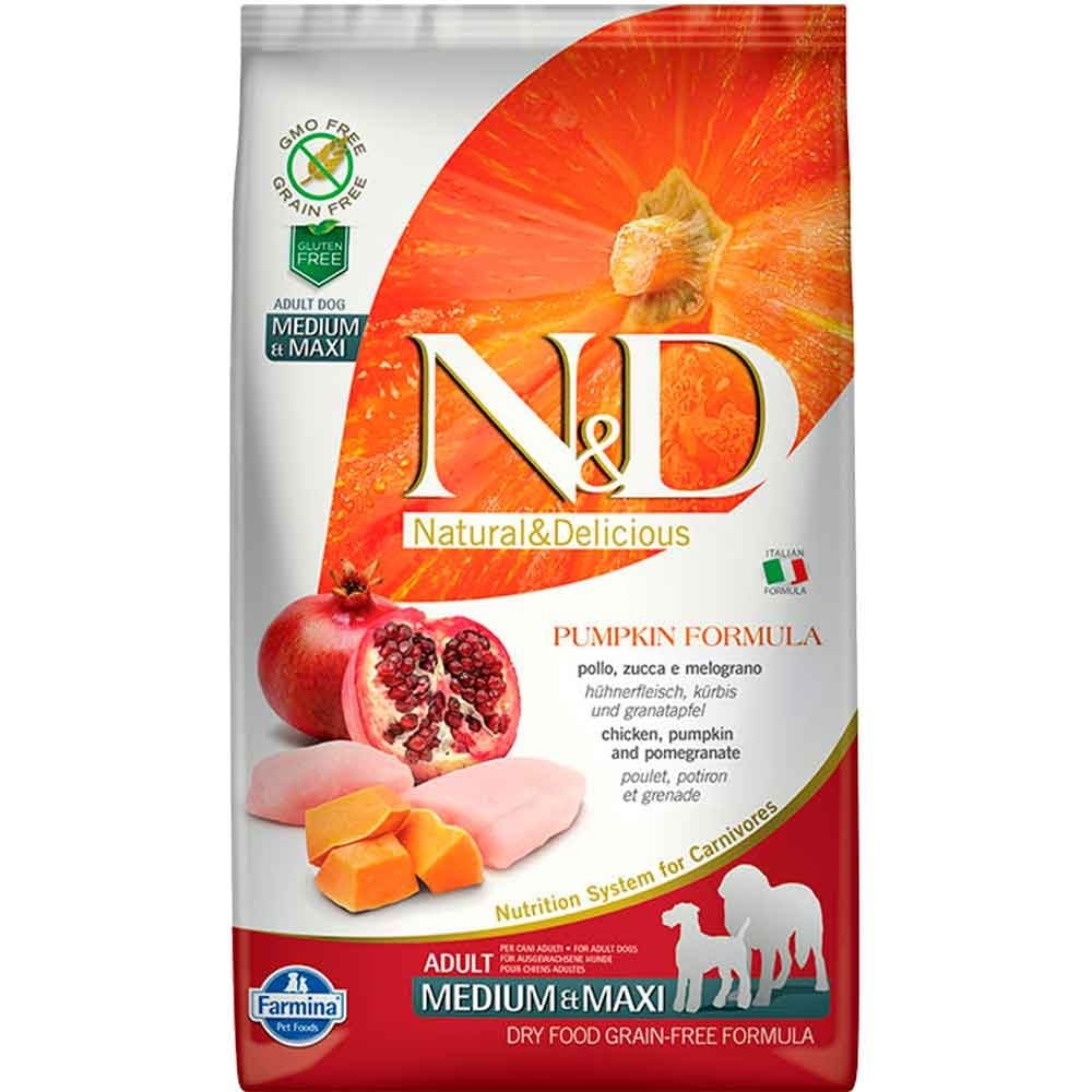 ND Tahılsız Köpek Maması Balkabaklı Tavuklu Medium Maxi 2,5 Kg 8010276033260 Amazon Pet Center