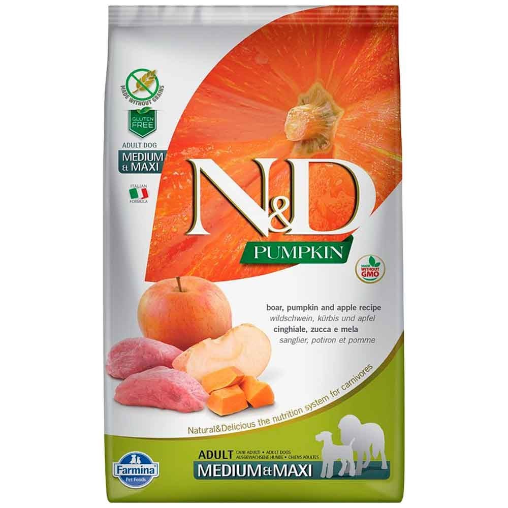 ND Tahılsız Köpek Maması Balkabaklı Yaban Domuzlu Medium Maxi 12 Kg 8010276033376 Amazon Pet Center