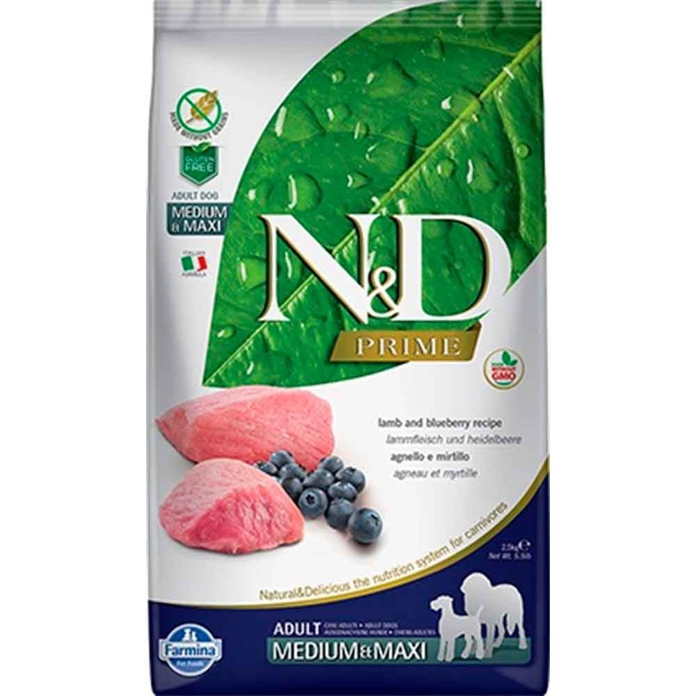 ND Tahılsız Köpek Maması Kuzu Etli Yaban Mersinli 2,5 Kg 8010276036643 Amazon Pet Center