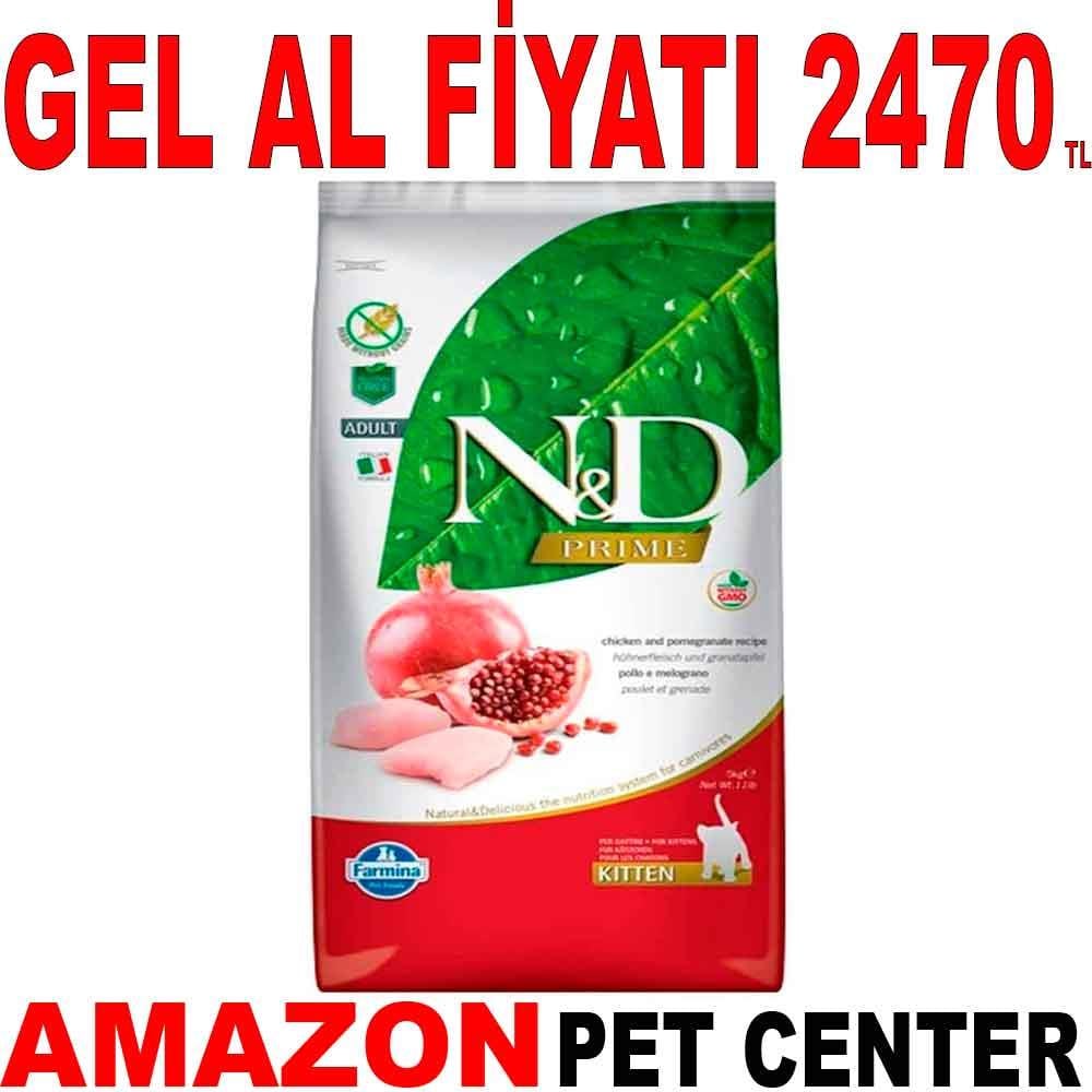 ND Tahılsız Tavuk Nar Yavru Hamile Emziren Kedi Maması 5 Kg  18629002 Amazon Pet Center