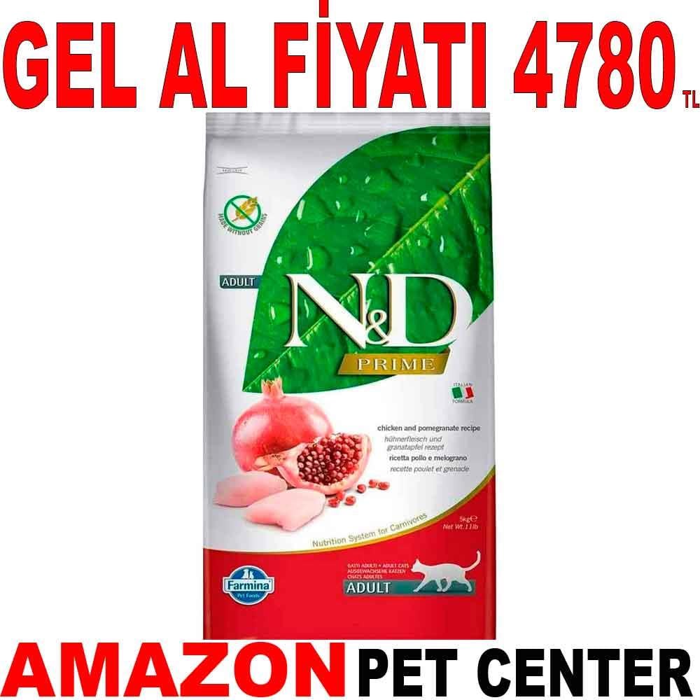 ND Tahılsız Tavuk ve Narlı Kedi Maması 10 Kg 18808001 Amazon Pet Center
