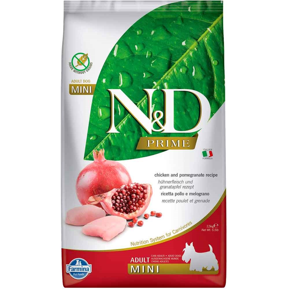 N&D Tavuk Etli Narlı Tahılsız Küçük Irk Yetişkin Köpek Maması 2,5 kg 8010276021151 Amazon Pet Center