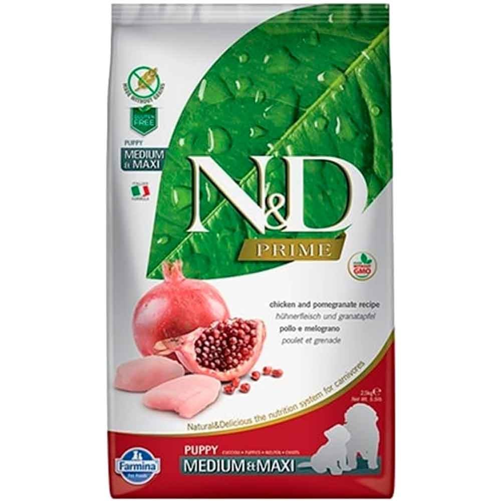 N&D Tavuklu Narlı Tahılsız Büyük Irk Yavru Köpek Maması 2,5 kg 8010276036018 Amazon Pet Center