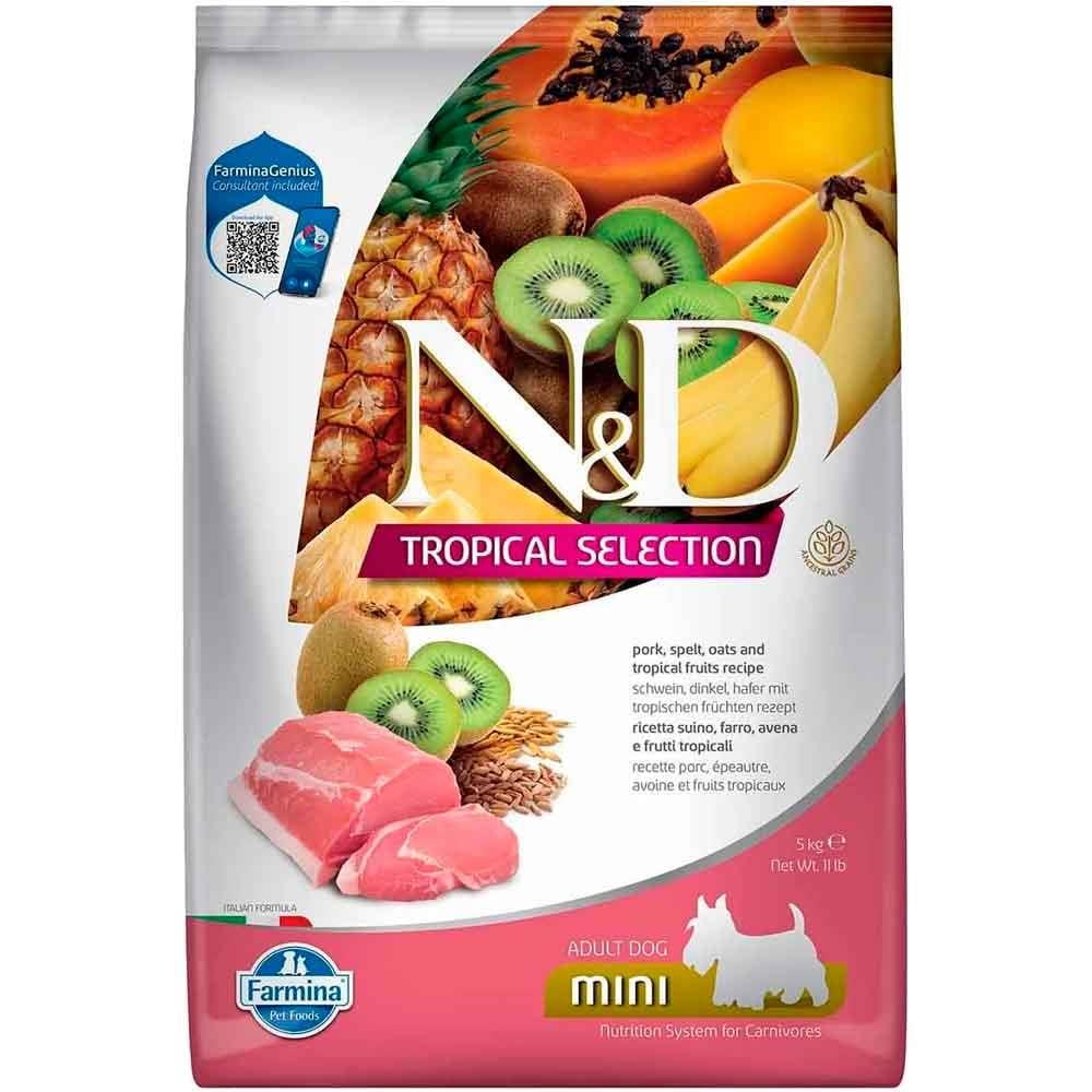 ND Tropical Meyveli Mini Irk Köpek Maması Domuz Etli 5 Kg 8010276042286 Amazon Pet Center