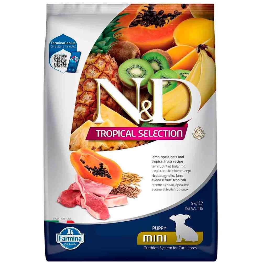 ND Tropical Meyveli Mini Irk Yavru Köpek Maması Kuzu Etli 5 Kg 8010276042408 Amazon Pet Center