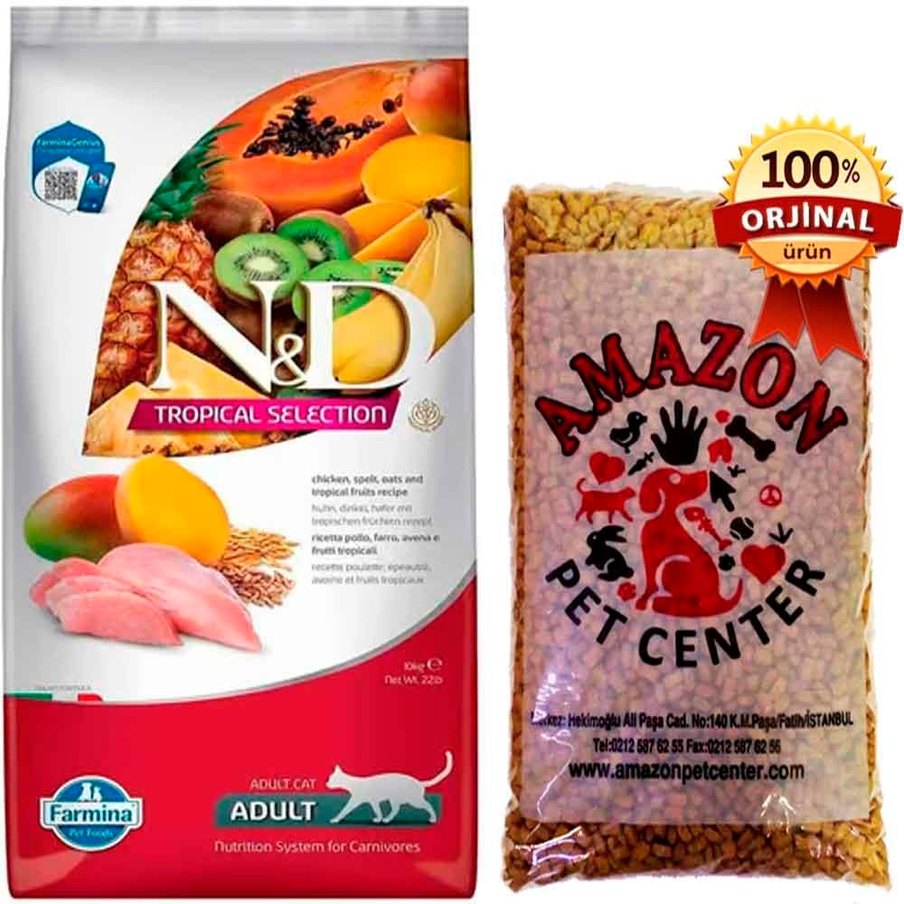 ND Tropical Meyveli Tavuklu Kedi Maması Açık 1 Kg 32118261 Amazon Pet Center