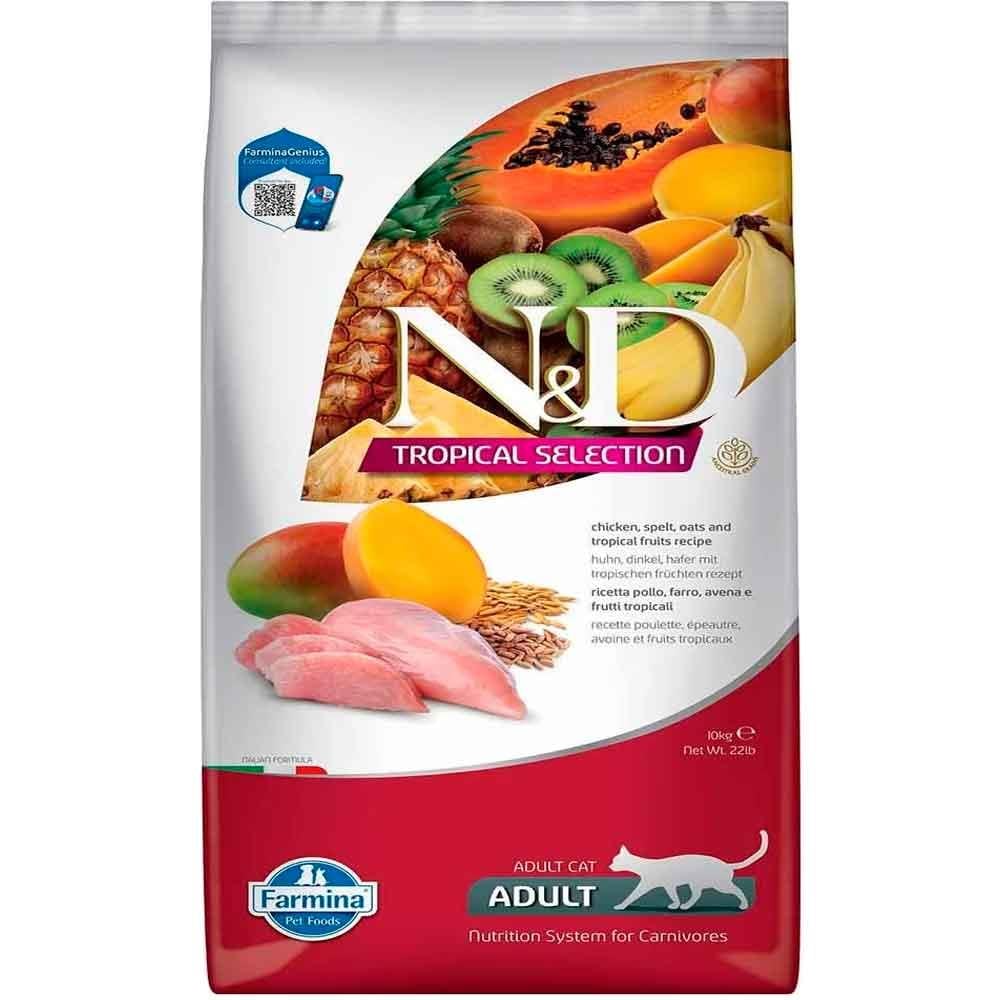 ND Tropical Meyveli Tavuklu Kedi Maması 10 Kg 8010276042187 Amazon Pet Center