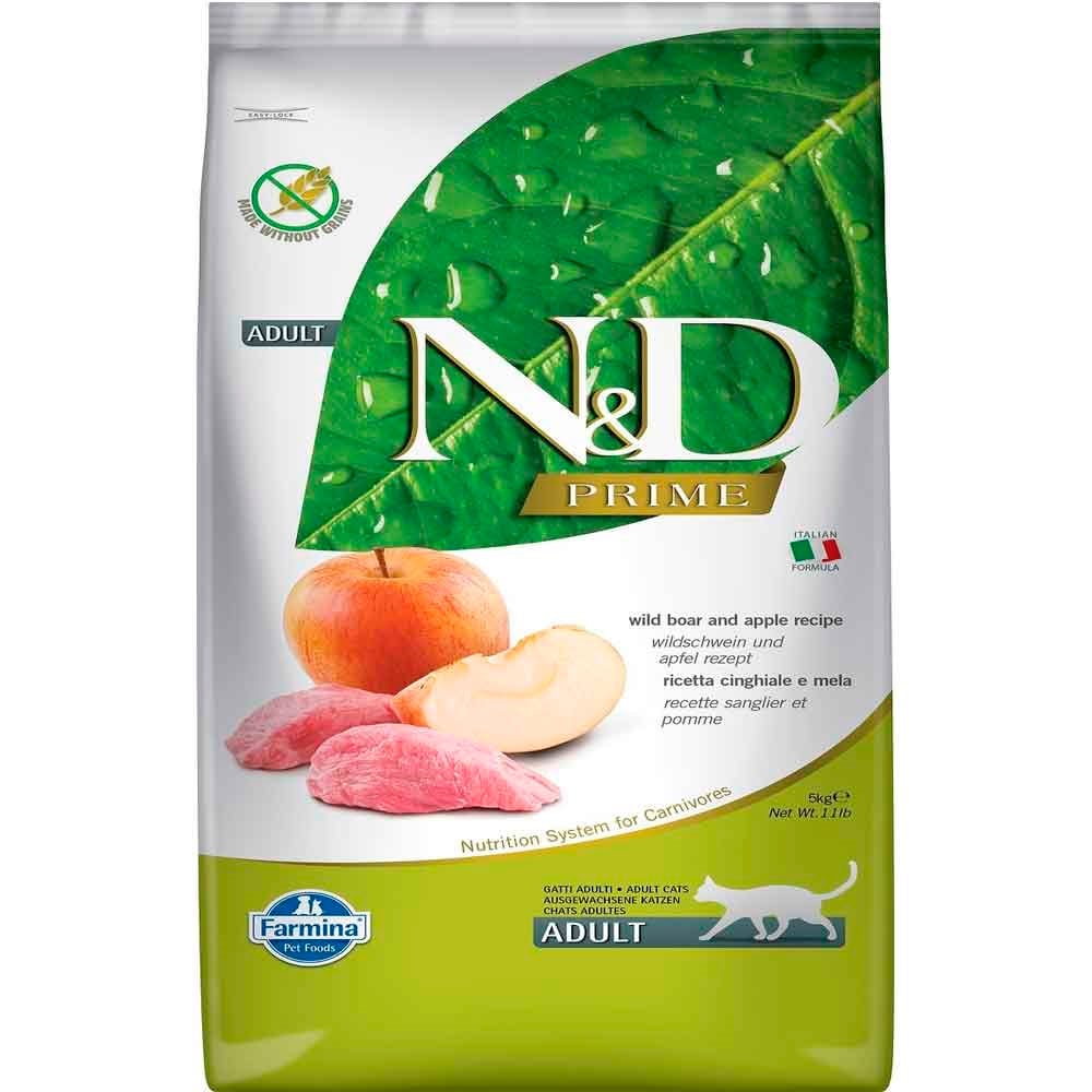 ND Yaban Domuz Etli Yetişkin Kedi Kuru Maması 5 Kg 8010276032720 N&D Tahılsız Kedi Mamaları Amazon Pet Center