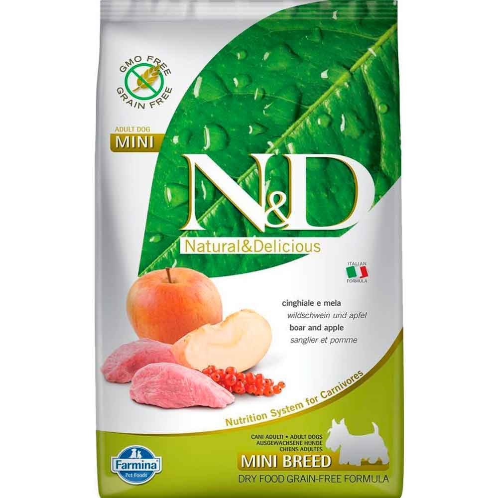 N&D Yaban Domuzu Elmalı Tahılsız Küçük Irk Köpek Maması 2,5 kg 8010276021649 Amazon Pet Center