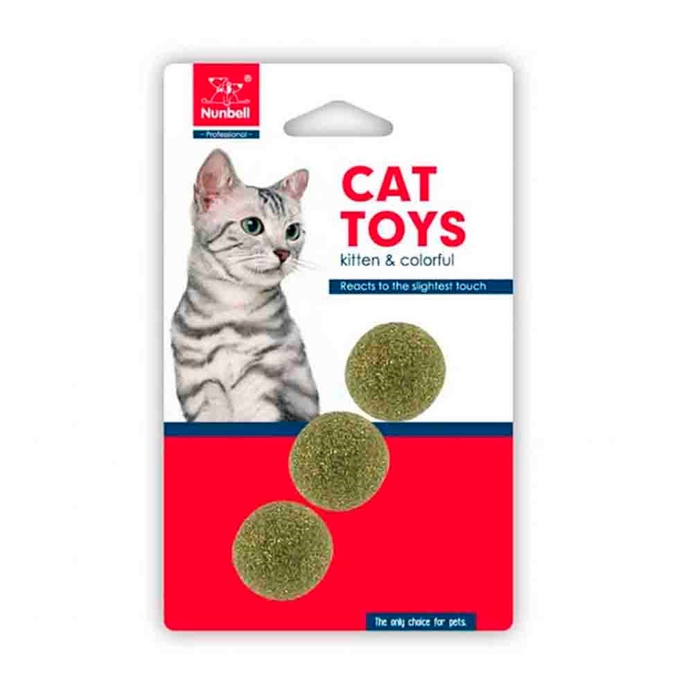 Nunbell Kedi Oyuncağı Catnip Top 2,5 cm 3 lü 6927052060223 Amazon Pet Center