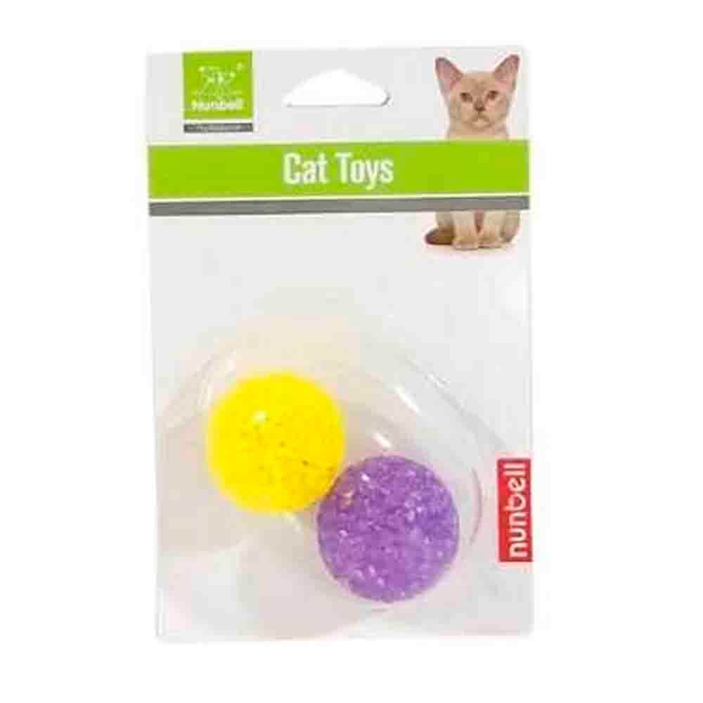 Nunbell Kedi Oyuncağı Top 2'li 6927052060063 Nunbell Kedi Oyuncakları Amazon Pet Center