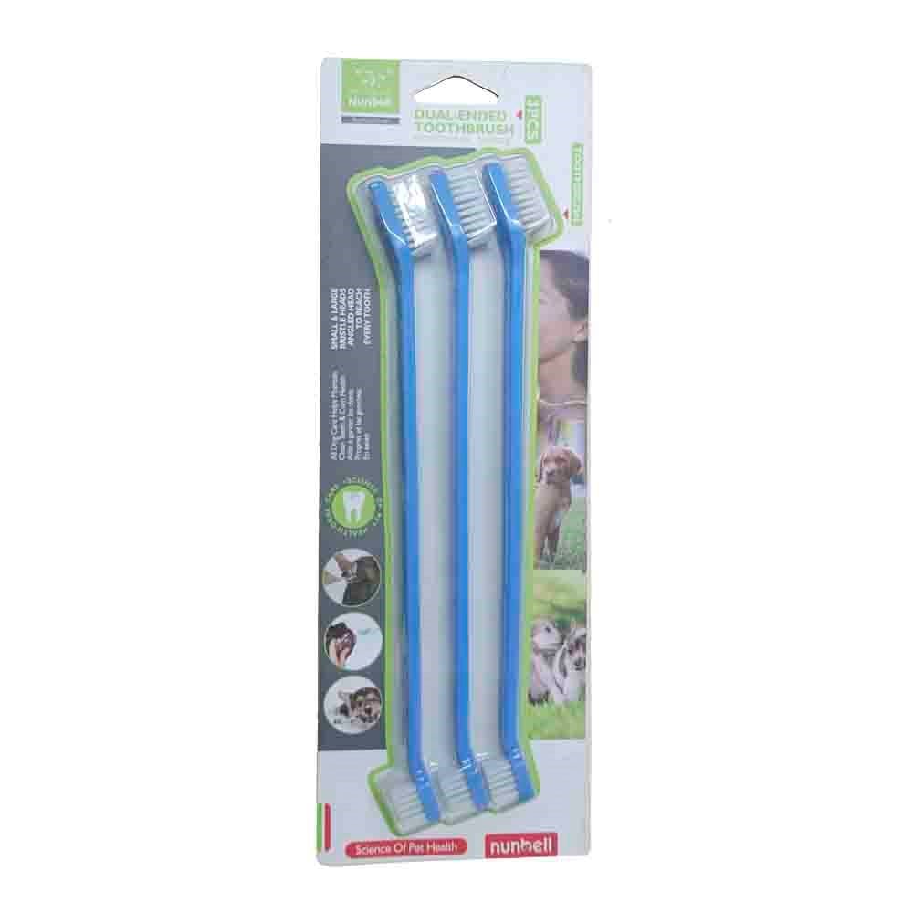 Nunbell Kedi ve Köpek Diş Fırçası 3'lü 6092700012135 Amazon Pet Center