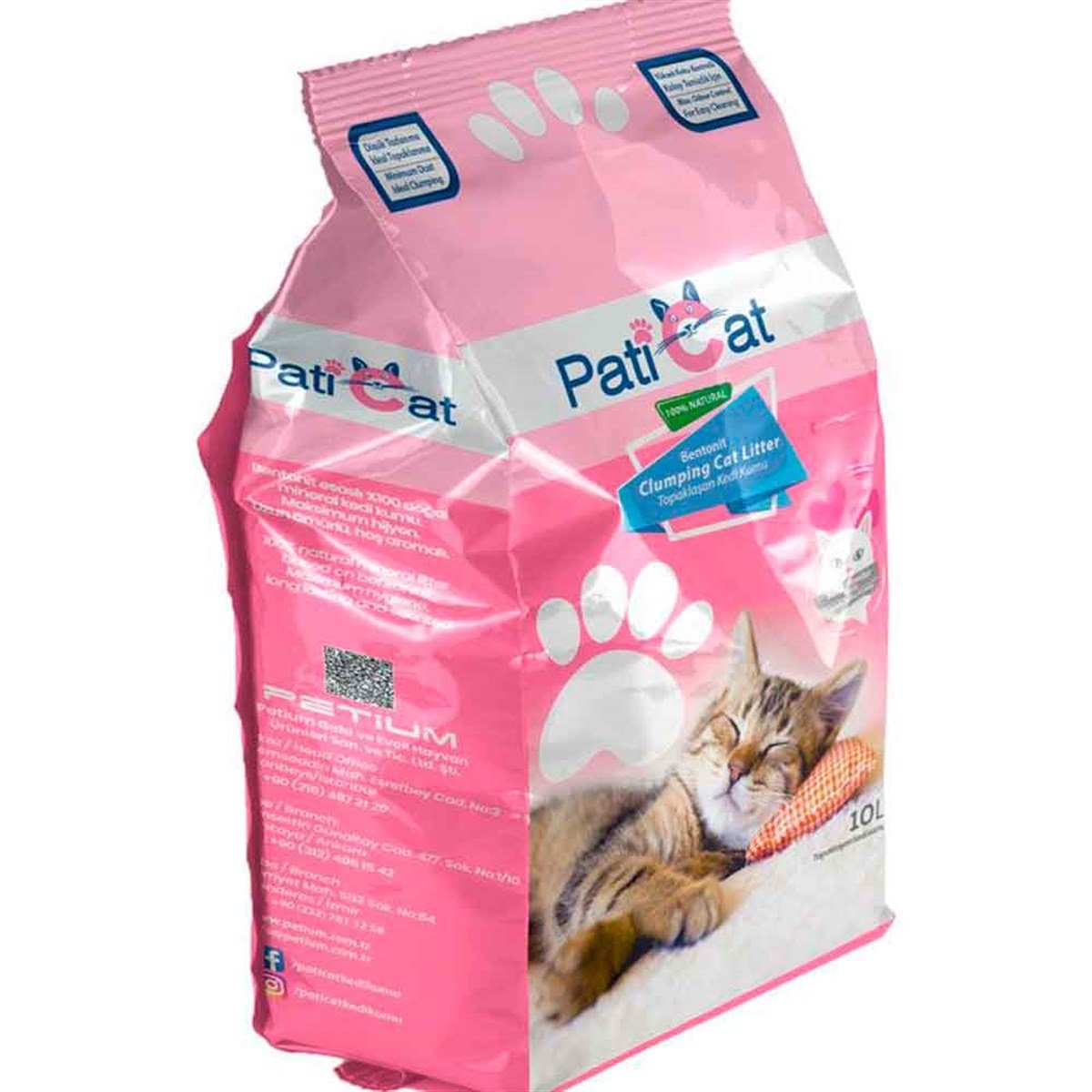 PatiCat Kedi Kumu Bebek Pudralı Doğal İnce Taneli 10 Lt 8681489004134 Amazon Pet Center