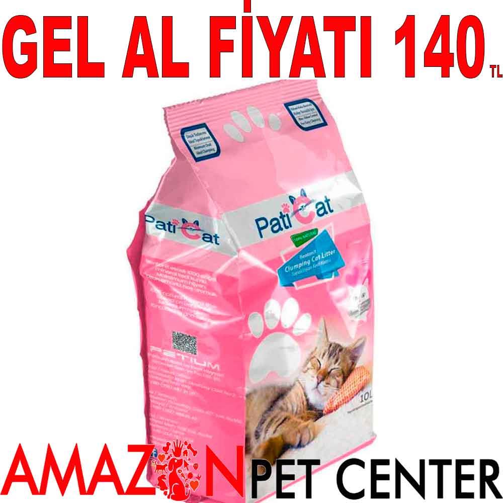 PatiCat Kedi Kumu Bebek Pudralı Doğal Kalın Taneli 10 Lt 18504002 Amazon Pet Center