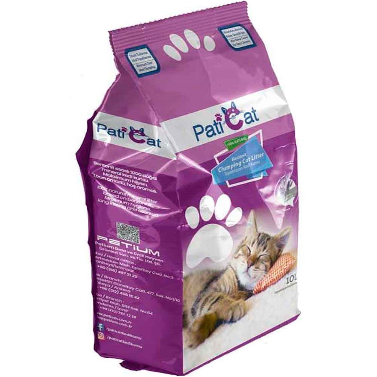 PatiCat Kedi Kumu Lavantalı Doğal İnce Taneli 10 Lt 8681489004158 Amazon Pet Center