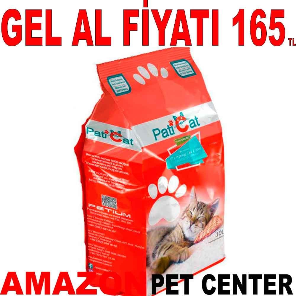 PatiCat Kedi Kumu Naturel Kokusuz Doğal İnce Taneli 10 Lt 18500004 Amazon Pet Center