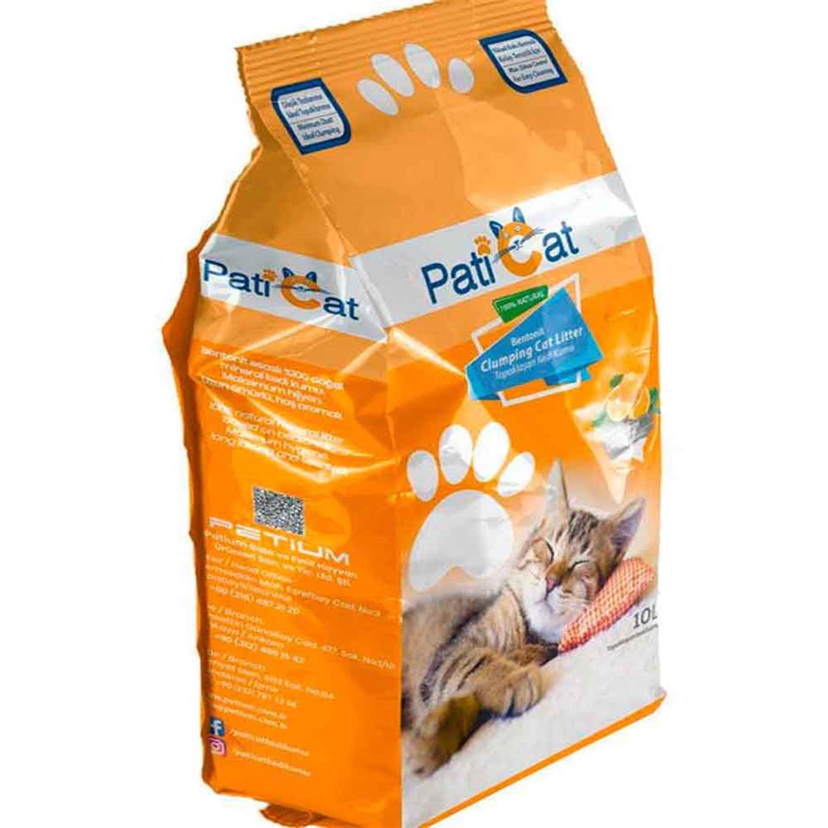 PatiCat Kedi Kumu Portakal Kokulu Doğal Kalın Taneli 10 Lt 8681489004142 Amazon Pet Center