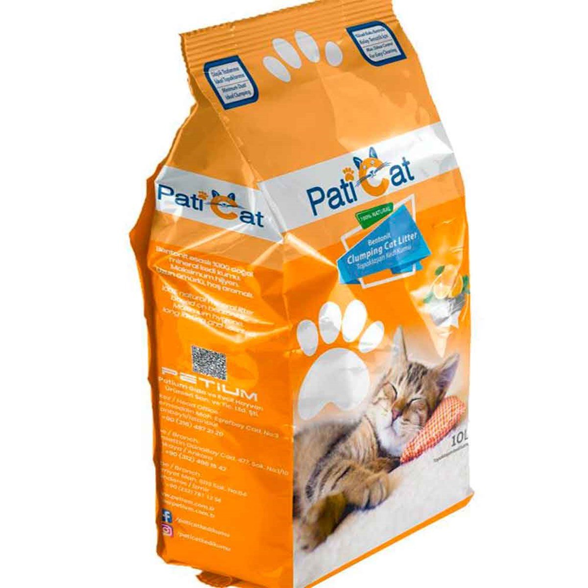 PatiCat Kedi Kumu Portakal Kokulu Doğal İnce Taneli 10 Lt 8681489004141 Amazon Pet Center