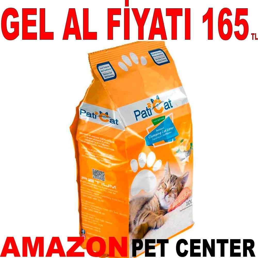 PatiCat Kedi Kumu Portakal Kokulu Doğal İnce Taneli 10 Lt 18498004 Amazon Pet Center