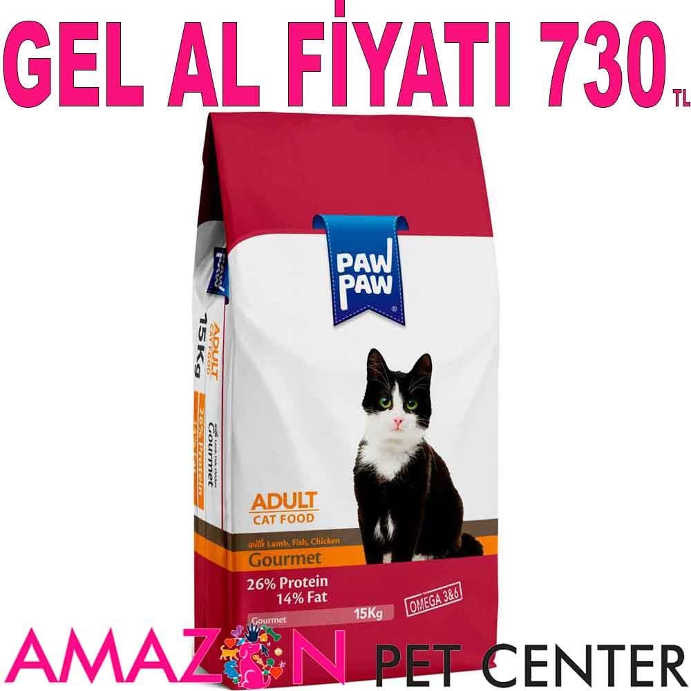 Paw Paw Kedi Maması Gurme 15 Kg 21783005 Amazon Pet Center