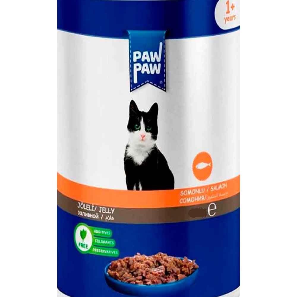Paw Paw Kedi Yaş Maması Somonlu 85 Gr 8681692100739 Amazon Pet Center