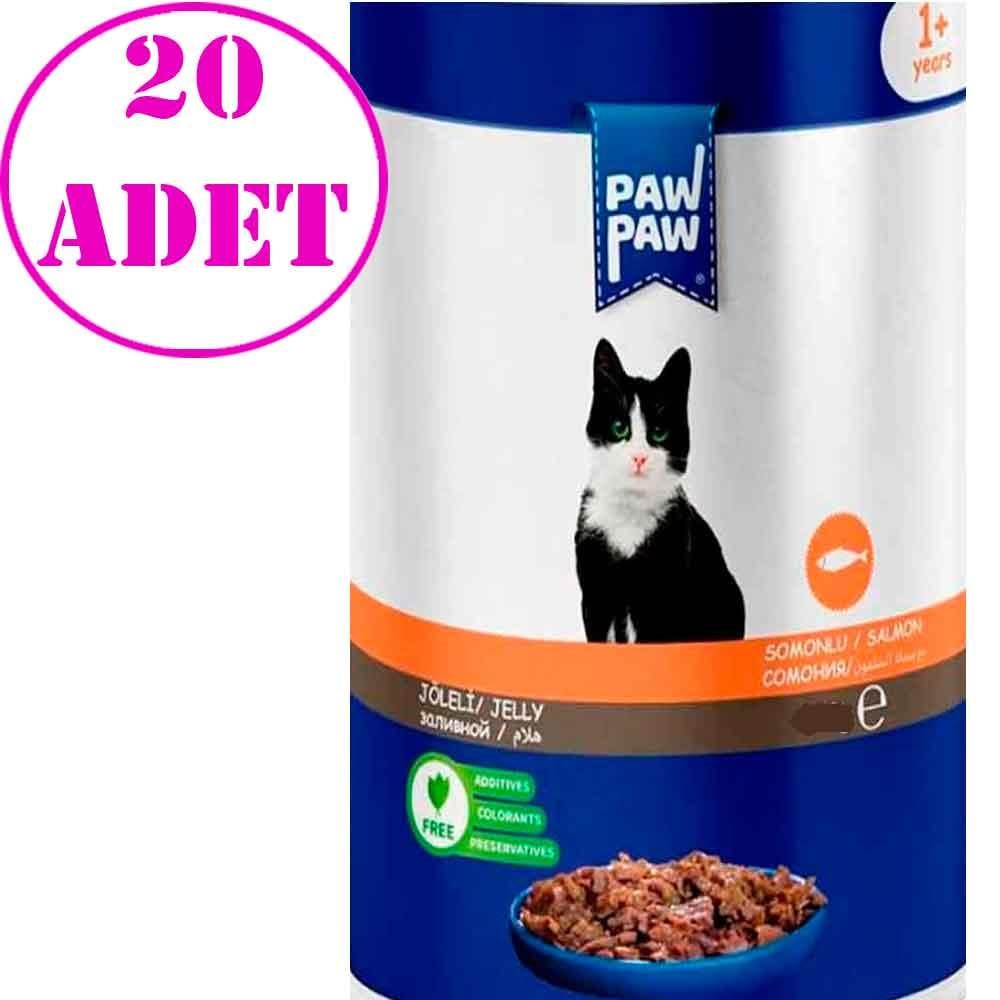 Paw Paw Kedi Yaş Maması Somonlu 85 Gr 20 AD 21825002 Amazon Pet Center