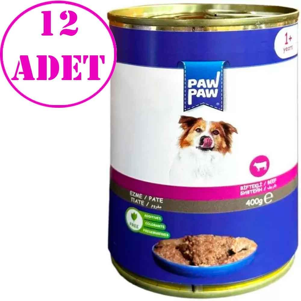 Paw Paw Köpek Konservesi Biftekli 400 Gr 12 AD 21807008 Amazon Pet Center