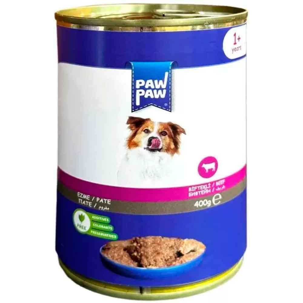 Paw Paw Köpek Konservesi Pate Biftekli 400 Gr 8681692801087 Amazon Pet Center