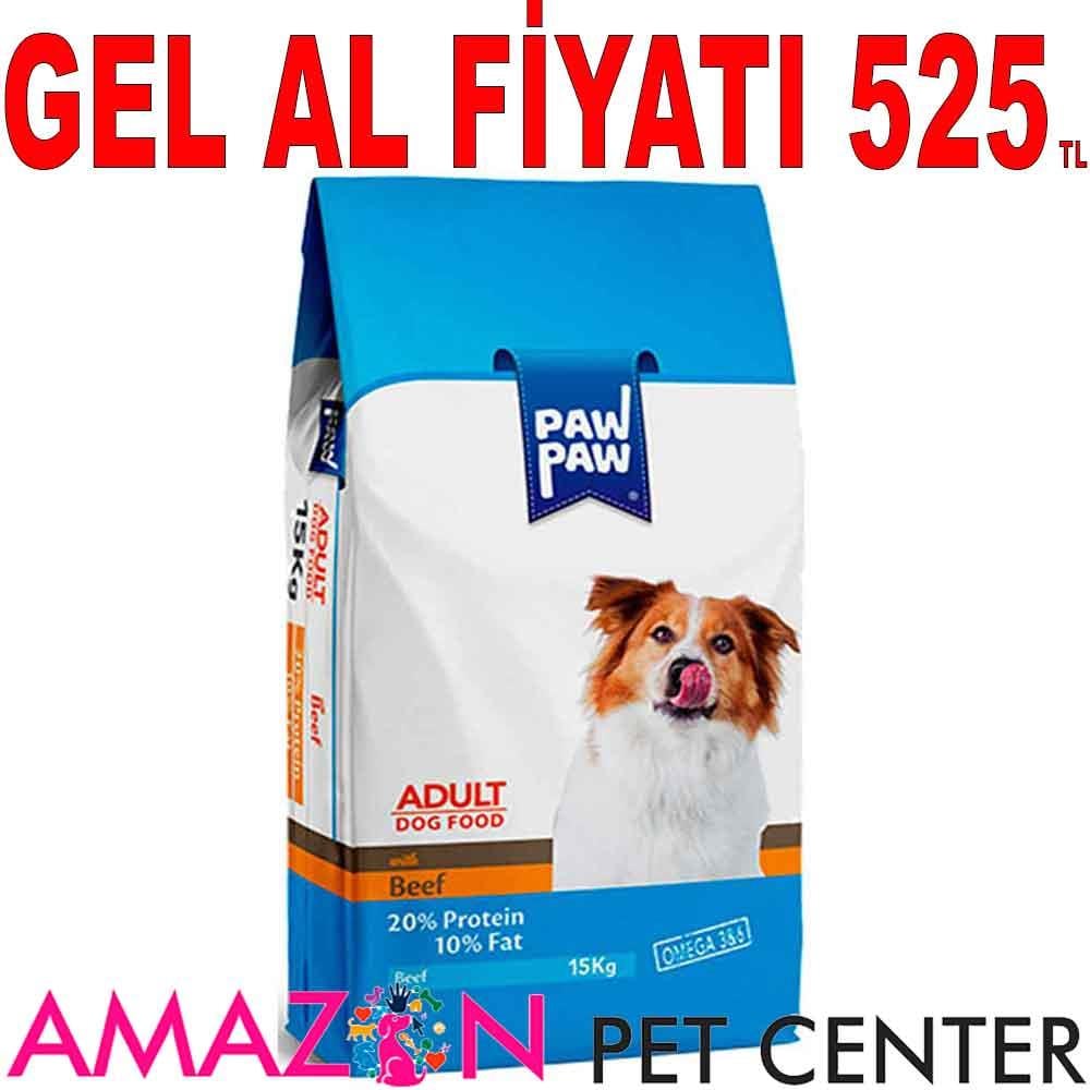 Paw Paw Köpek Maması Biftekli 15 kg 21975004 Amazon Pet Center