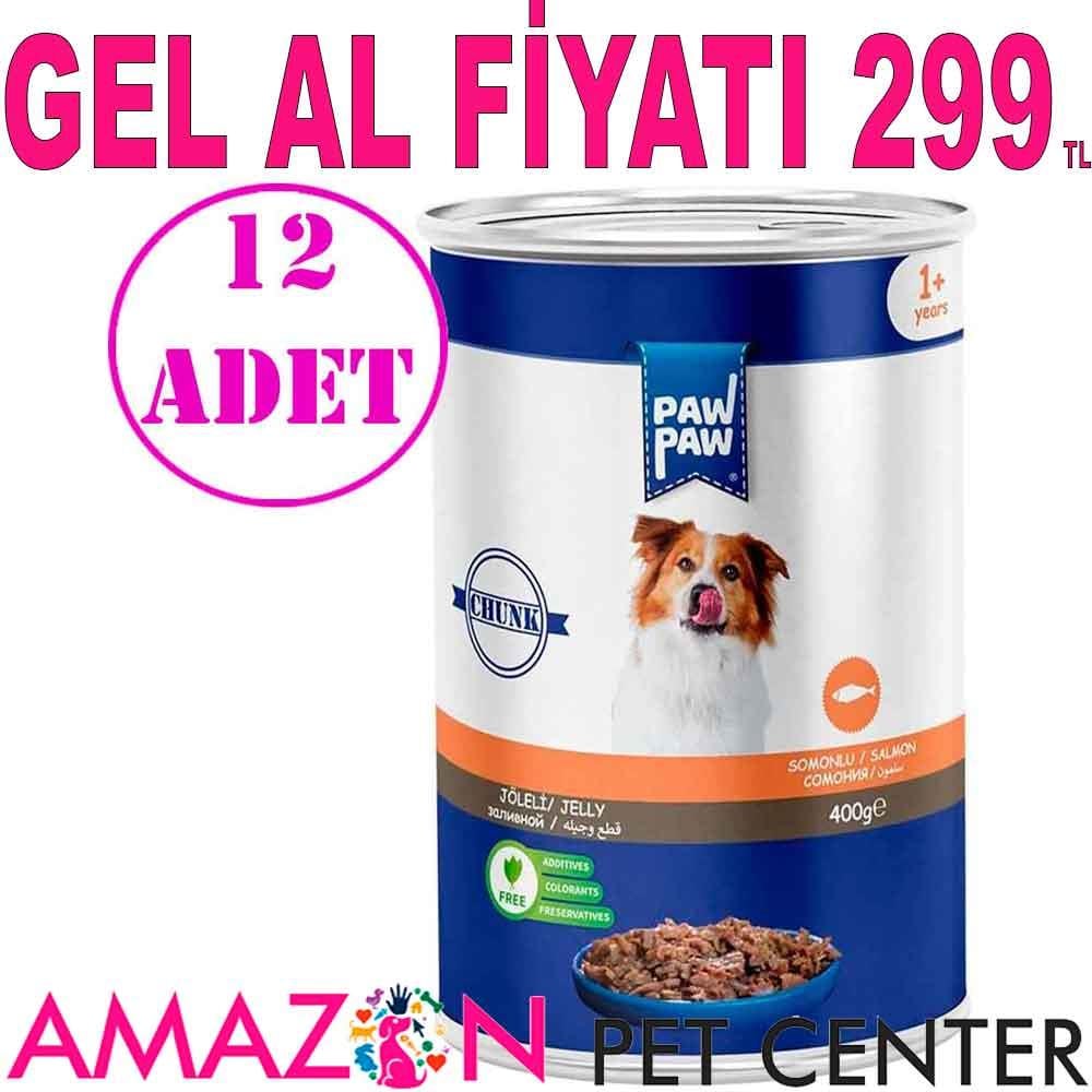 Paw Paw Somonlu Köpek Konservesi 400 Gr 12 AD 21813009 Amazon Pet Center