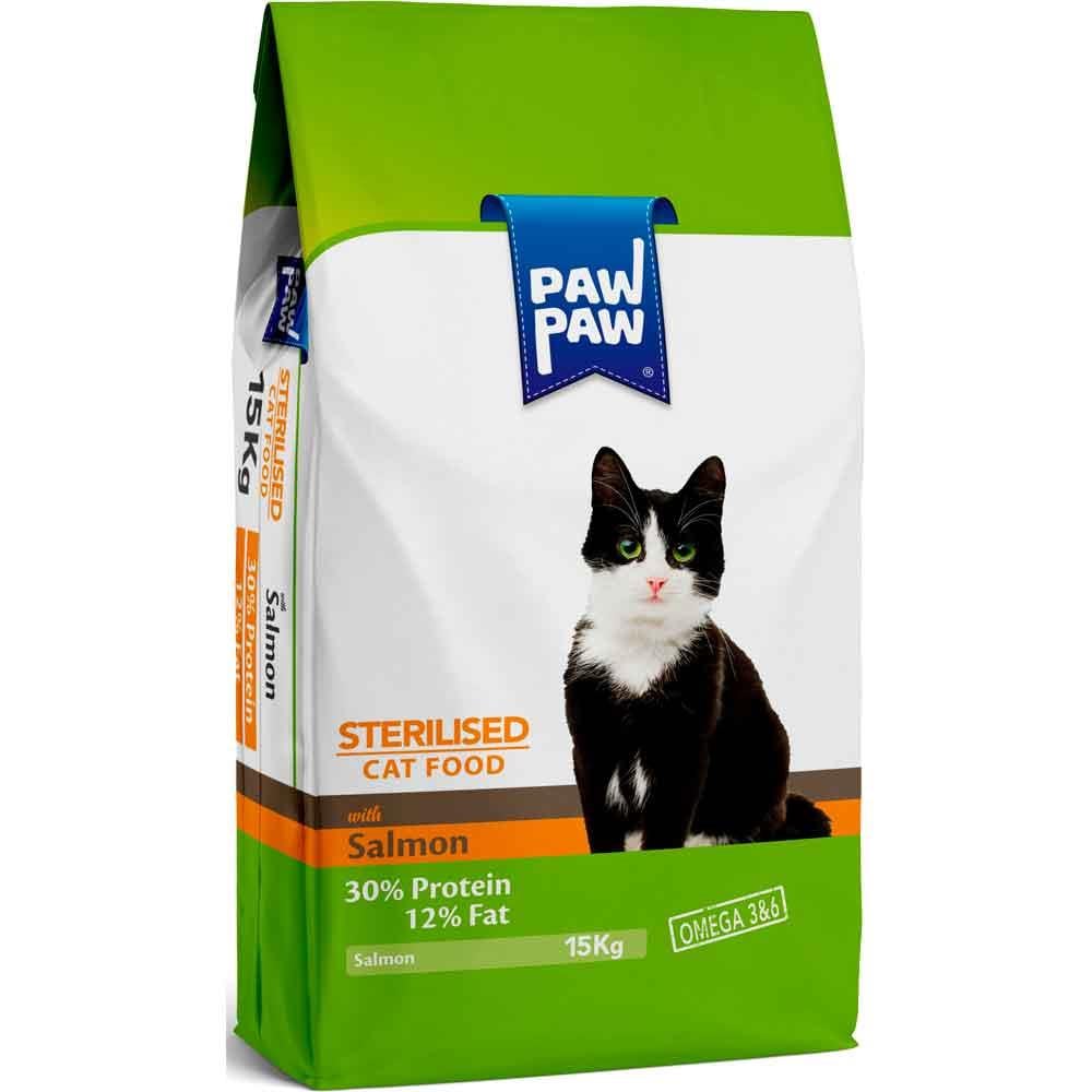 Paw Paw Sterilised Somonlu Kısırlaştırılmış Kedi Maması 15 Kg 8681692100050 Amazon Pet Center