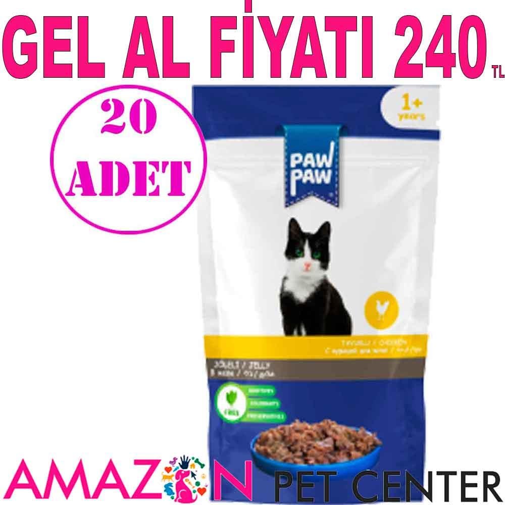 Paw Paw Tavuklu Kedi Yaş Maması 85 Gr 20 AD 21829000 Amazon Pet Center