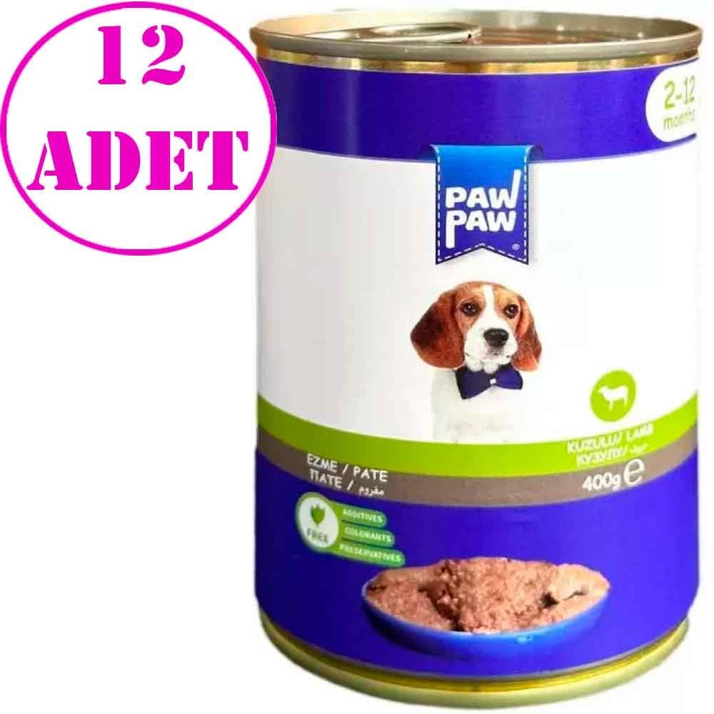 Paw Paw Yavru Köpek Konservesi Kuzu Etli 400 Gr 12 AD 21819001 Amazon Pet Center