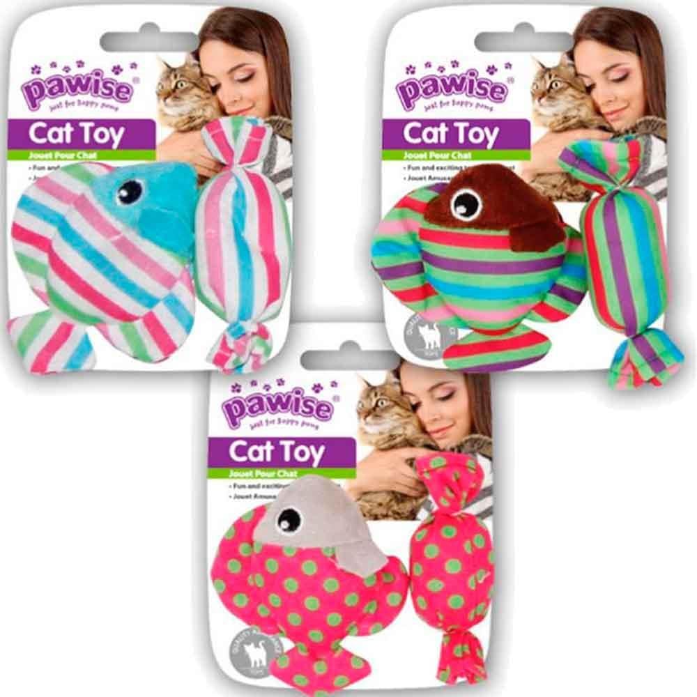 Pawise Catnipli Balık Ve Şeker Kedi Oyuncağı 8886467581250 Amazon Pet Center