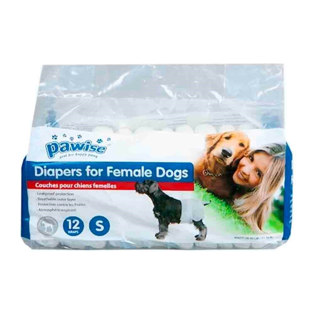 Pawise Dişi Köpek Alt Bağlama Bezi S Boy 12 Adet 8886467529719 Pawise Köpek Külotları Ve Pedleri Amazon Pet Center