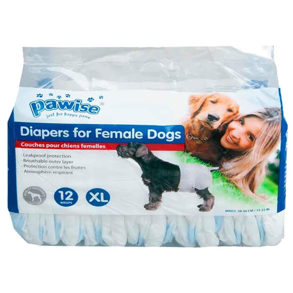 Pawise Dişi Köpek Alt Bağlama Bezi XL Boy 12 Adet 8886467529740 Amazon Pet Center