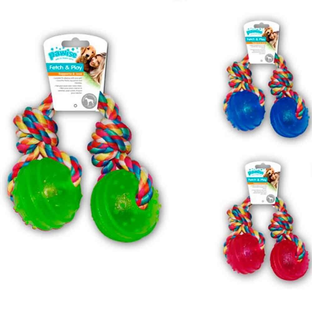 Pawise İki Toplu Diş İpi Köpek Oyuncağı 42 cm 1 AD 8886467545450 Pawise Köpek Ödül ve Oyun Topları Amazon Pet Center