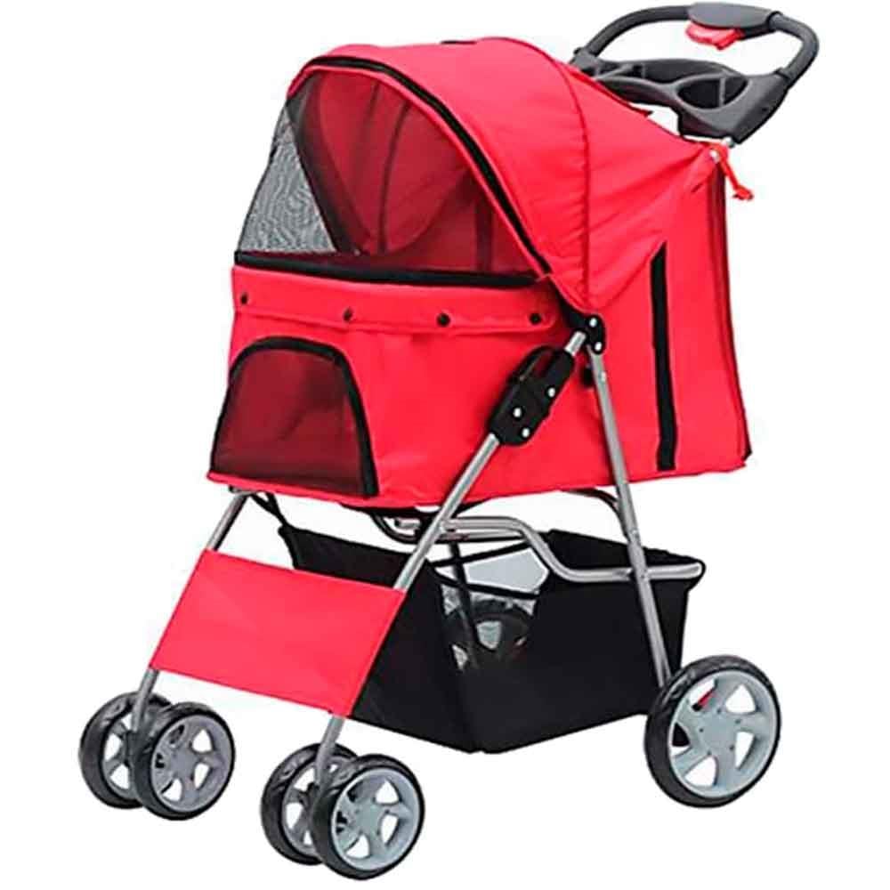 Pawise Köpek Arabası Kırmızı 68x46x100 Cm 8886467525056 Amazon Pet Center
