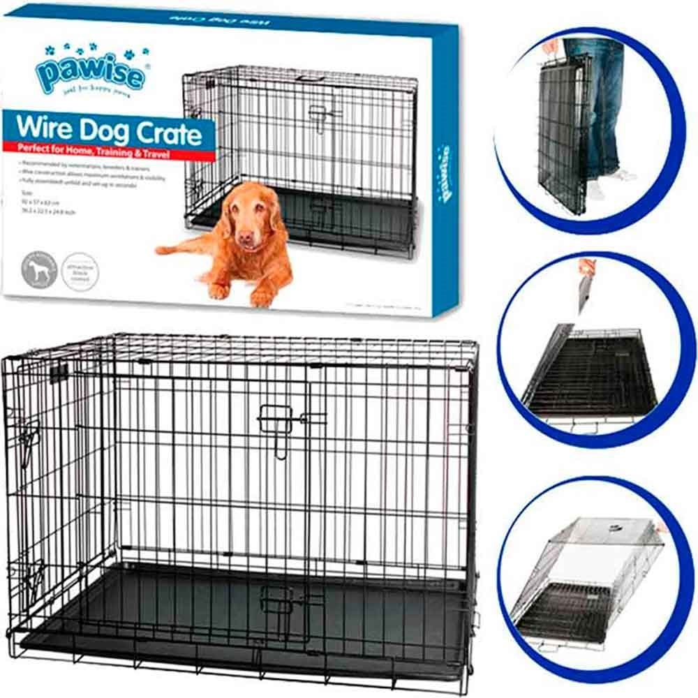 Pawise Metal Köpek Kafesi 92x57x63 Cm 8886467525339 Pawise Köpek Kafesleri Amazon Pet Center