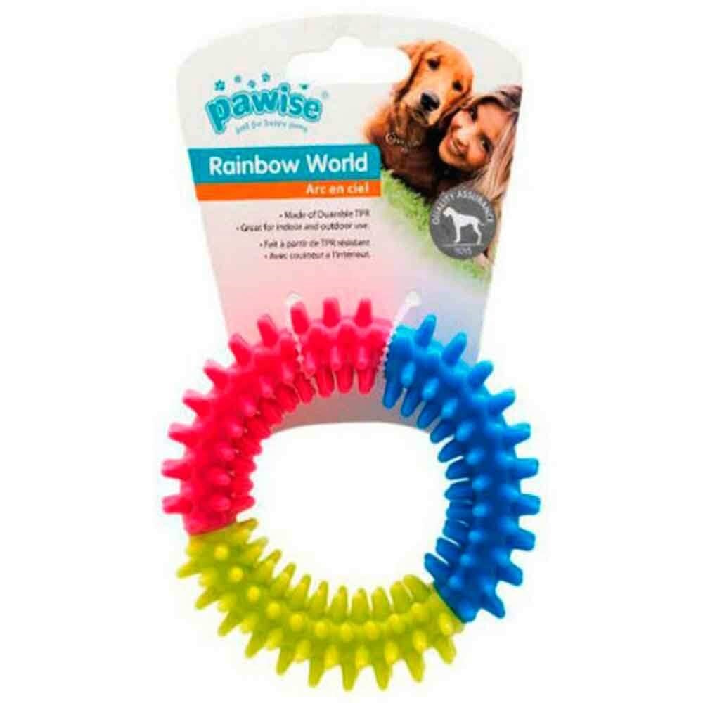 Pawise Rainbow World - Coronule L 15 cm 8886467546631 Pawise Kauçuk Plastik Köpek Oyuncakları Amazon Pet Center