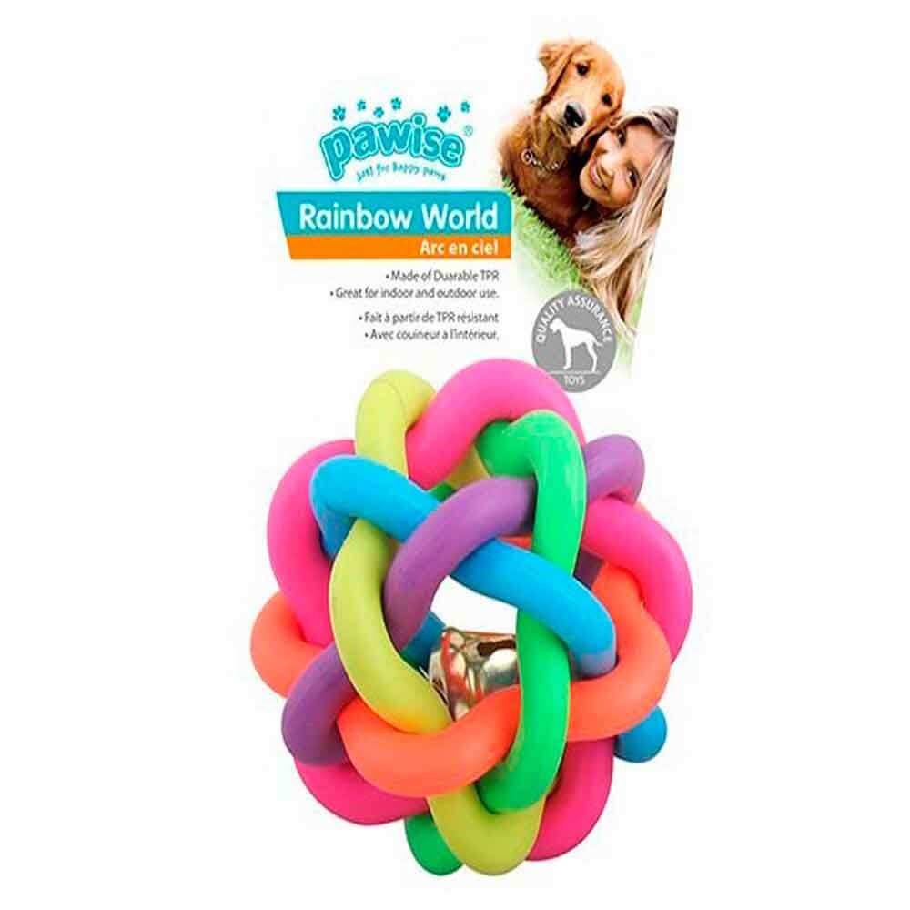 Pawise Rainbow World Örgü Topu 10,5 Cm 14669 8886467546693 Pawise Köpek Ödül ve Oyun Topları Amazon Pet Center