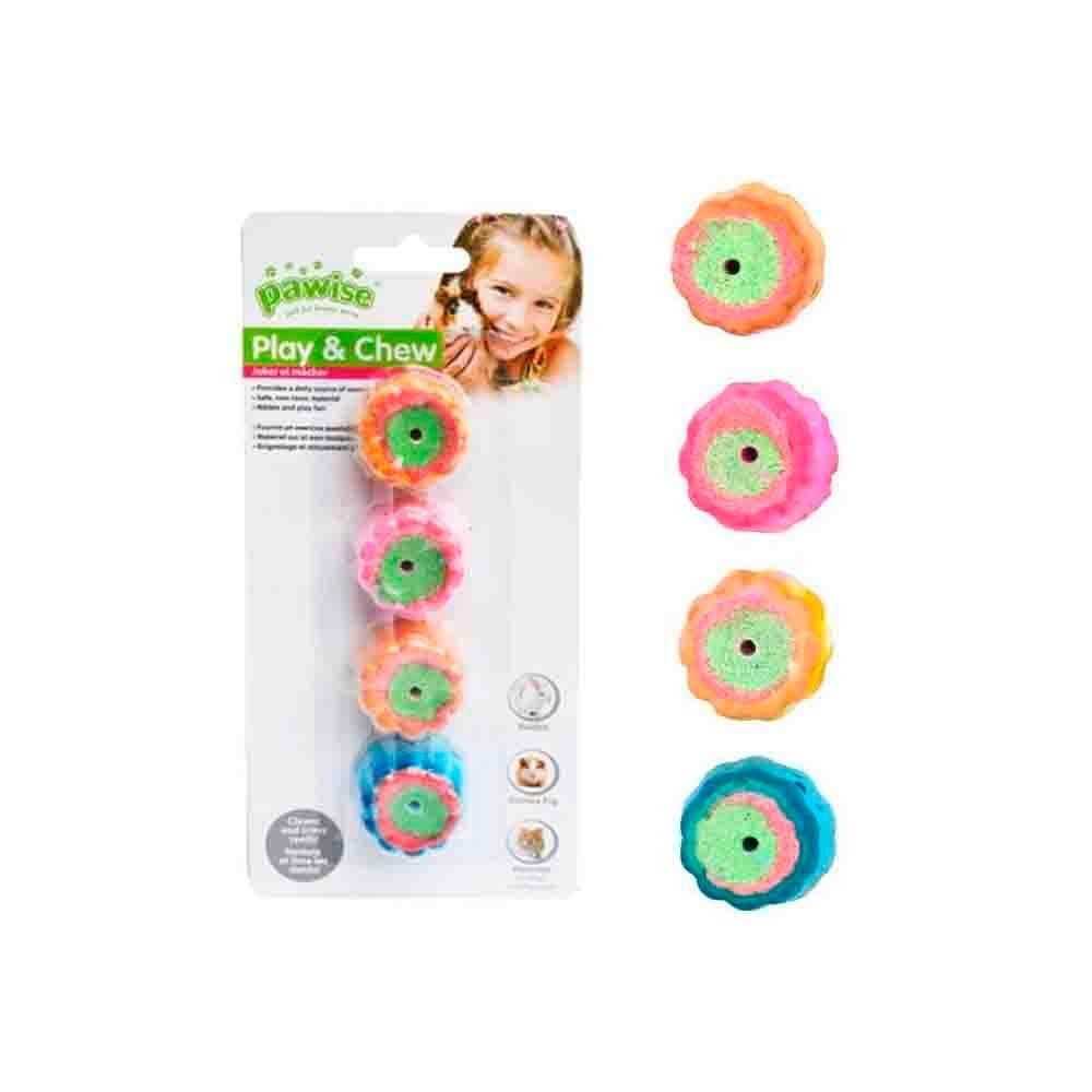 Pawise Yenilebilir Çiçek Kemirme Oyuncağı 4'lü 8886467591341 Pawise Hamster Sağlık Ürünleri Amazon Pet Center