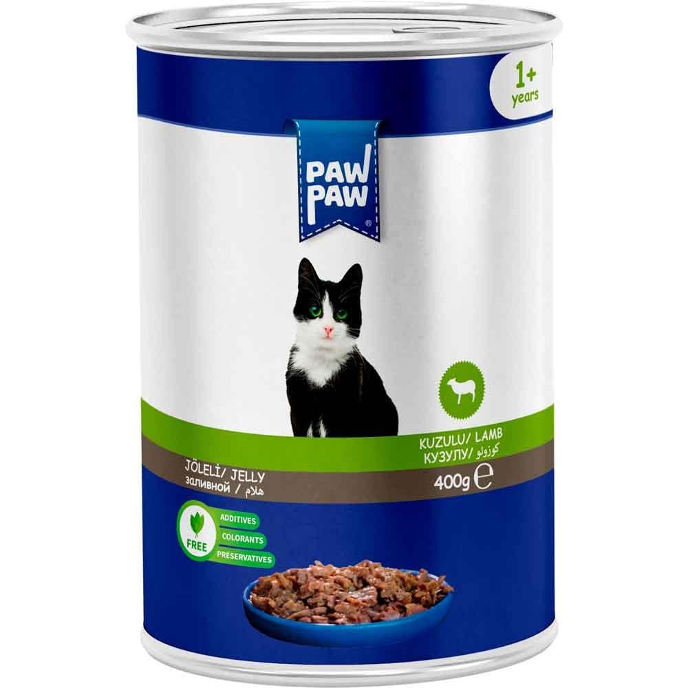 Pawpaw Kedi Konservesi Kuzu Etli Soslu 400 Gr 8681692801049 Amazon Pet Center