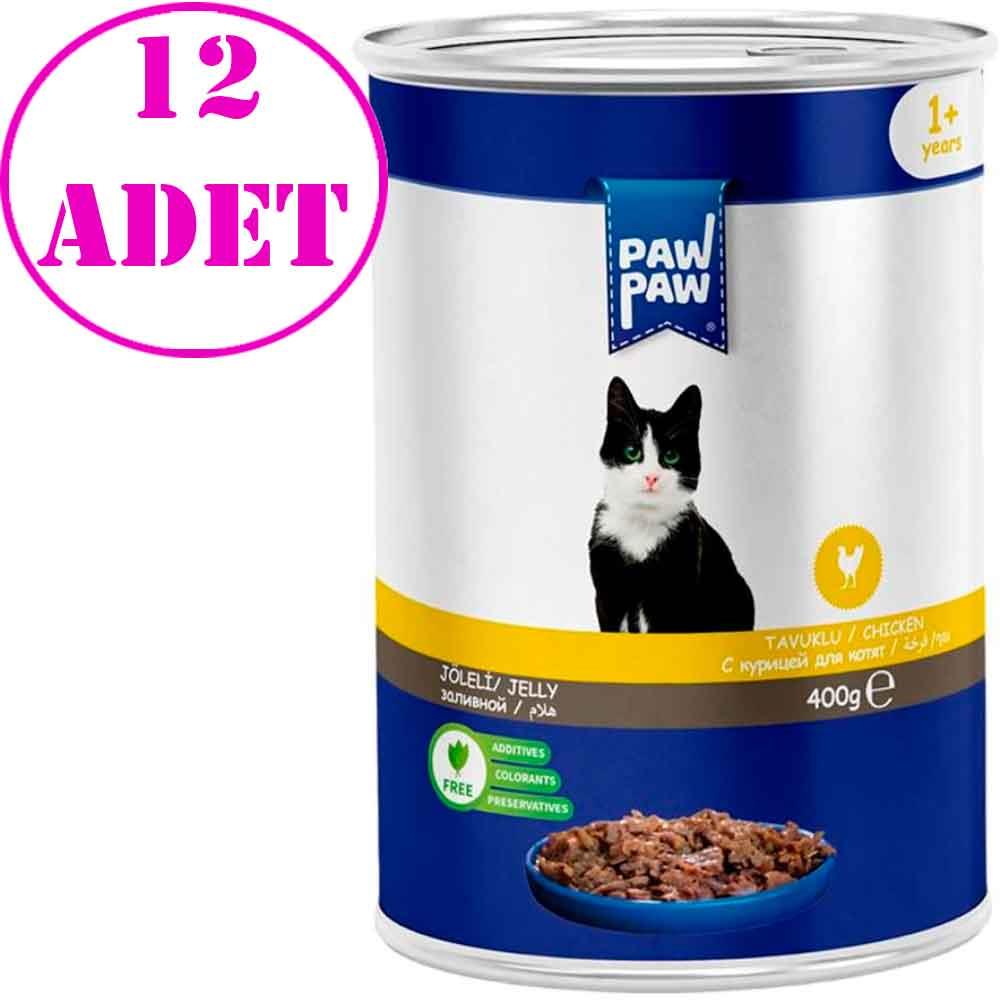 Pawpaw Kedi Konservesi Tavuklu 400 Gr 12 AD 21799006 Amazon Pet Center