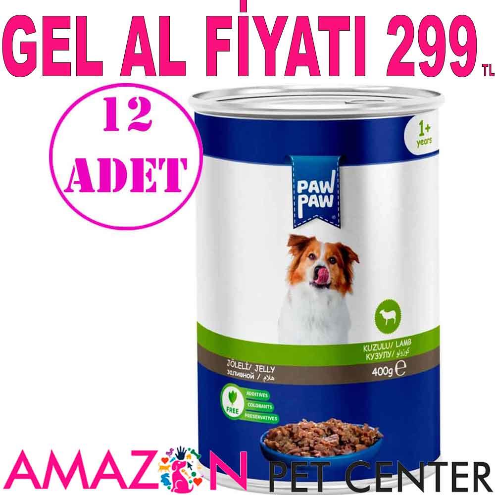 Pawpaw Kuzu Etli Köpek Konservesi 400 Gr 12 AD 21804007 Amazon Pet Center