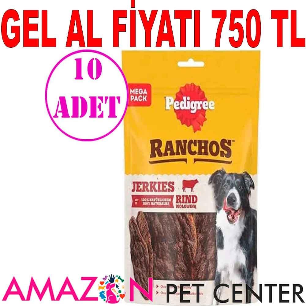 PediGree Ranchos Biftekli Köpek Ödülü 70 gr 10 AD 18748000 Amazon Pet Center