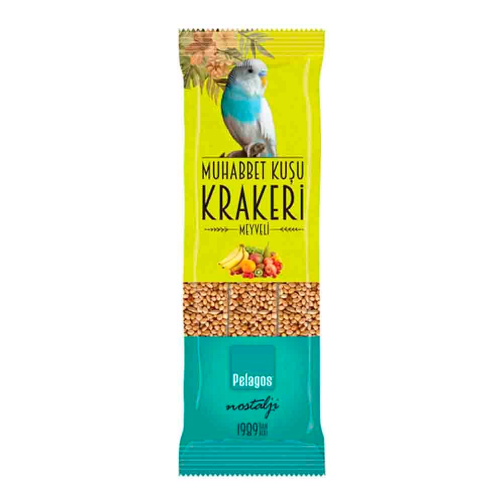 Pelagos Muhabbet Kuşları için Meyveli Kraker 3x35 Gr 1900000289339 Amazon Pet Center