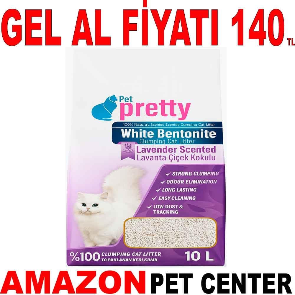 Pet Pretty Lavanta Kokulu İnce Taneli Kedi Kumu 10 L 22545008 Amazon Pet Center